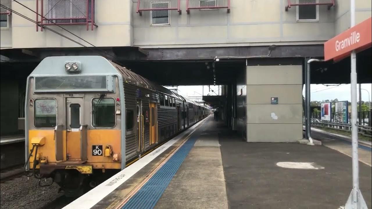 K set k93 k90 passing granville station sydney trains youtube