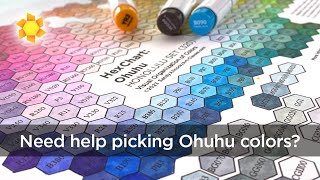 OHUHU ALCOHOL MARKERS 120 HONOLULU SET, Let's Swatch and Play!