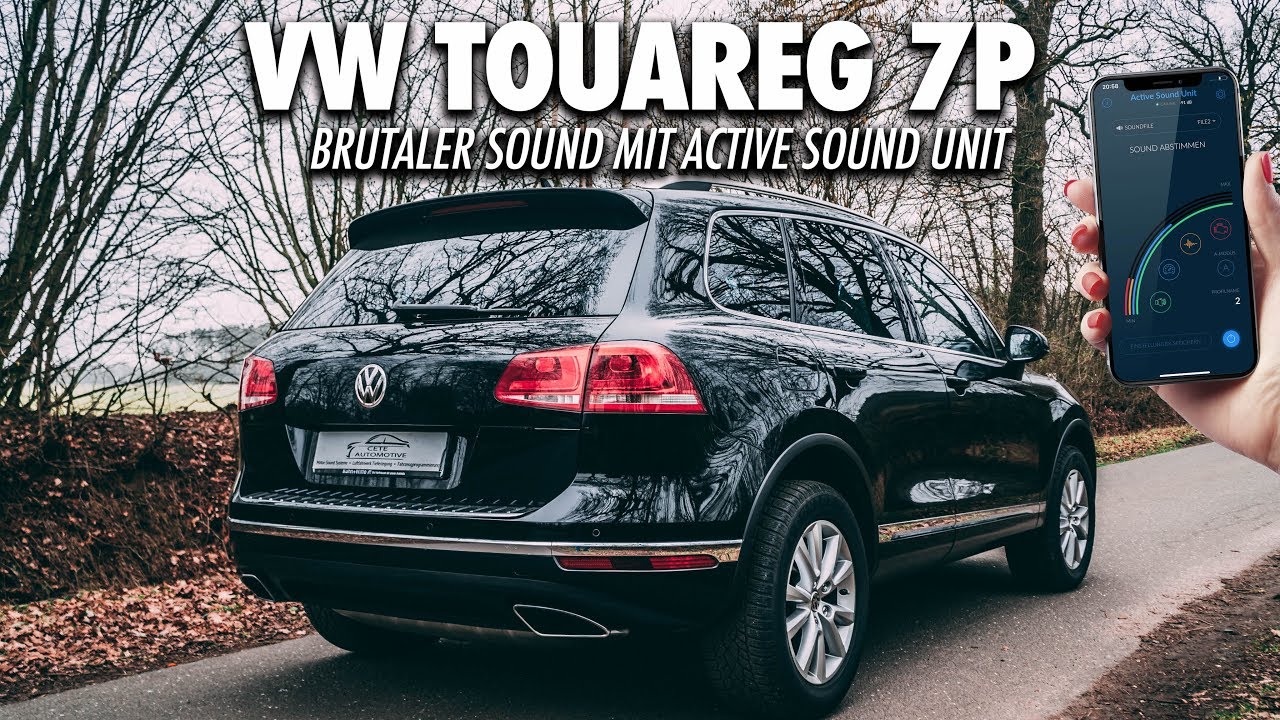 Aktiver Auspuff Sound Booster Volkswagen Touareg CR + Smartphone