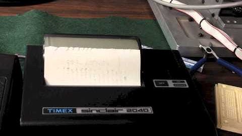 Timex 2040 Printer