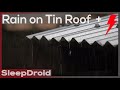 ► Hard Rain on a Tin Roof with DISTANT Thunder ~ Metal Roof Sounds for Sleeping (Lluvia), Zinc Roof