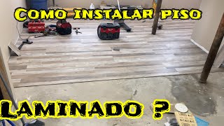 Como instalar piso laminado waterproof en un basement