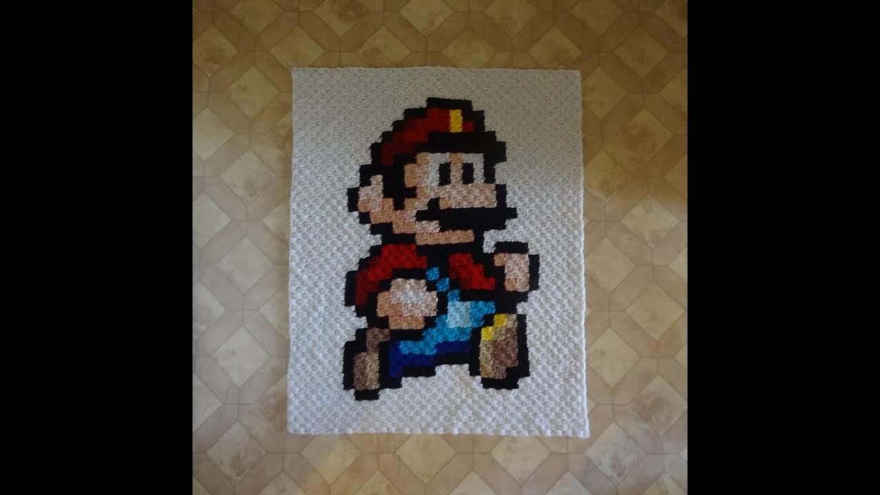 Extansiion Pack 2 MARIO KART XXL Blanket Super Mario Inspired Graph for  Throw, C2C, Written & Color-block Instructions for Gamerblanket 
