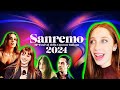 WHO WILL ITALY  SEND TO EUROVISION 2024 // REACTING TO SAN REMO 2024 (RECAP OF ALL SONGS)