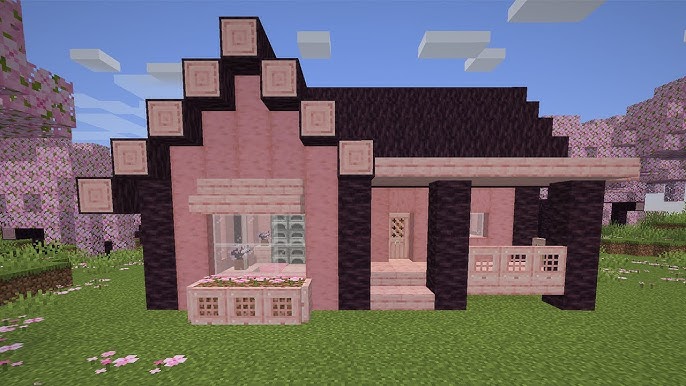 Casa De Cerezo para survival/ Minecraft Cherry House