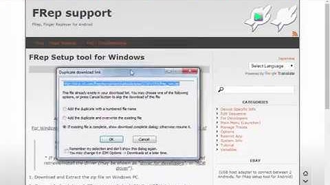 Frep finger replayer setup problem solved fix