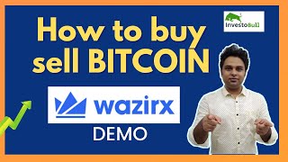 How to Buy Sell Bitcoin and other Crypto on Wazirx -  demo tutorial Hindi