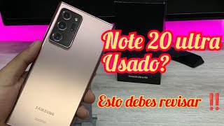 SAMSUNG NOTE 20 ULTRA USADO? ESTO DEBES REVISAR ANTES DE COMPRARLO. by DAVID MIRROR 7,897 views 6 months ago 13 minutes, 36 seconds