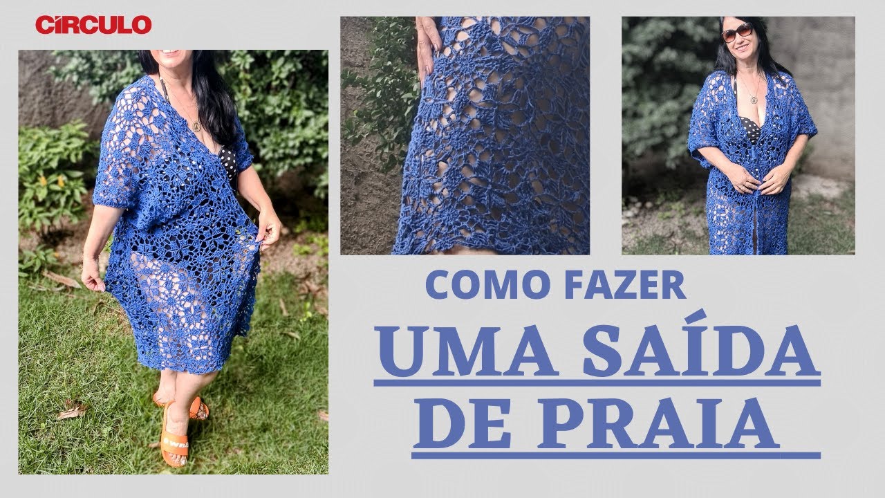 Tutorial - Saída de Praia em crochê