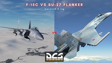 F-15C vs Su-27 Flanker | DCS WORLD | 1v1 Guns Only