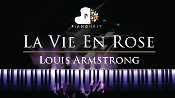 Louis Armstrong - La Vie En Rose - Piano Karaoke / Sing Along Cover with Lyrics