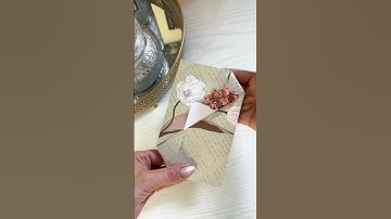 How to wrap money or gift cards #giftideas #diycrafts #giftideas