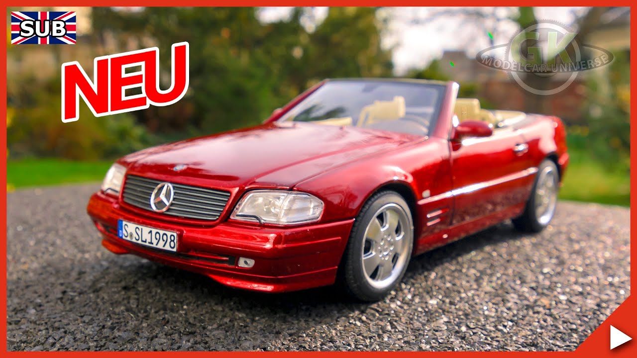 1:18 Mercedes-Benz 500SL R129 1998, amber red - Norev Dealer ...