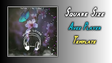 light Effect square Size Template | Head Phone spectrum Avee player Template | Avee player Editing