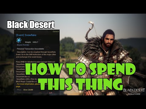 [Black Desert] Best Thing to Buy With Your Event Snowflakes! What Should You Get?