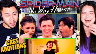 SPIDER-MAN NO WAY HOME Cast Auditions - Reaction! | Tom Holland, Zendaya and Jacob Batalon