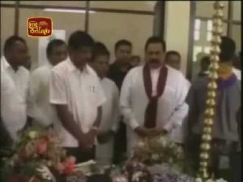 President visits Talawakele to pay his last respects to the remains of former Minister . January 3, 2010 The remains of Minister P. Chandrasekeran are now ly...