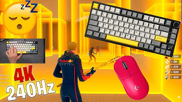 Ajazz AK820 Unboxing ASMR 😴 Box Fight Gameplay 📦 Satisfying Keyboard Fortnite 4K 240 FPS 🏆