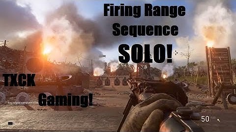 Call of Duty WW2 All Firing Range Sequences SOLO!!!!