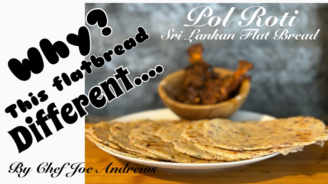 Flatbread with a difference…..🥴 Pol Roti | A Sri Lankan Coconut 🥥 Roti ...