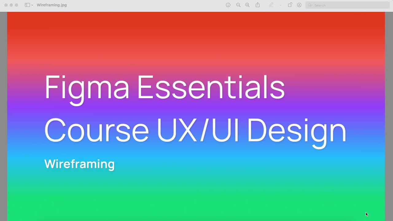 Wireframing mobile part 1 - Figma Essentials Course UX/UI Design