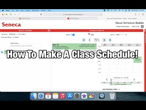 How To Make A Class Schedule | Seneca College