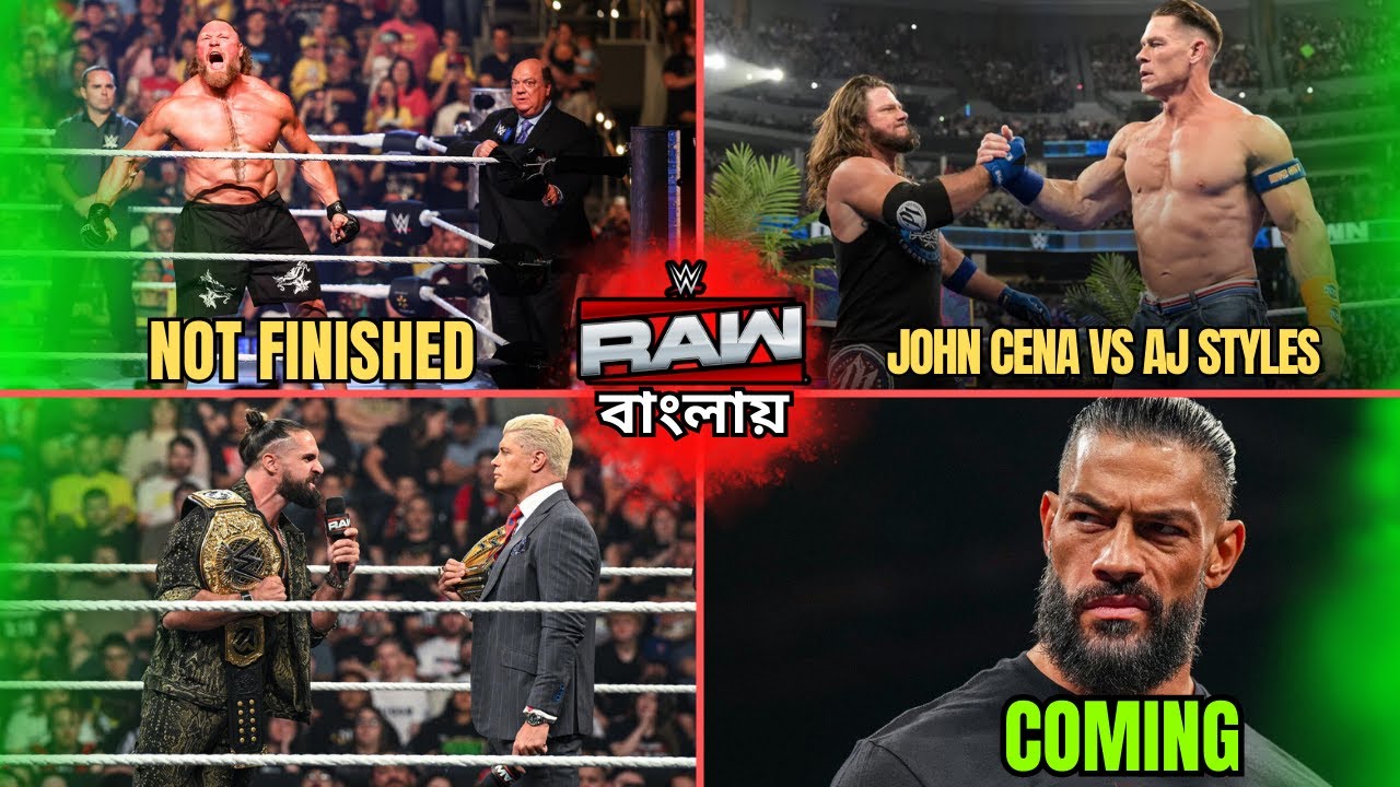 Brock Lesnar vs John Cena Not Finished, AJ Styles vs John Cena – WWE Raw Highlights 2025