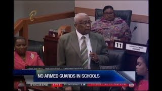 Education Minister  No Armed Guards In Schools