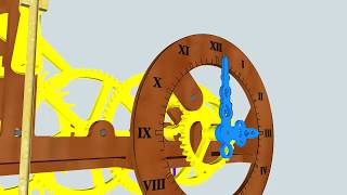 The sketchup animation for the wooden clock realized with my homemade CNC machine... Free plans at: https://3dwarehouse.