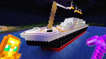 I Built the TITANIC in Minecraft Hardcore!