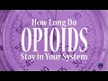 How Long Do Opioids Stay in Your System