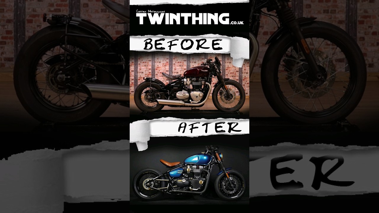 Triumph Bobber Transformation #custommotorcycle #customized #custommotorbike #bike