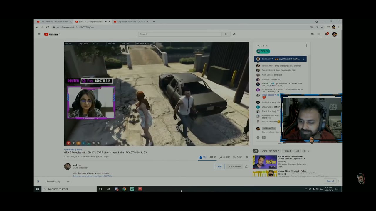 Binks Raid Girl Streamer Simp War Ft. Tbone ,fa2 ,Anna Superchat Simping War