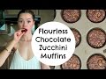 Flourless chocolate zucchini muffins
