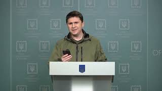 Брифінг Михайла Подоляка та Олексія Арестовича щодо ситуації в Україні.