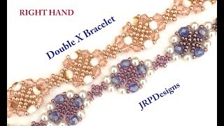 Right Hand— Double X bracelet— Intermediate Level @jrpdesignsbeading