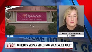 Upstate woman accused of stealing from resident at assisted living facility