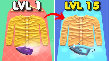 Perfect Ironing: Smooth, Relaxing Ironing Game – Levels 1-15 | Gameplay #1 (Android & iOS Devices)