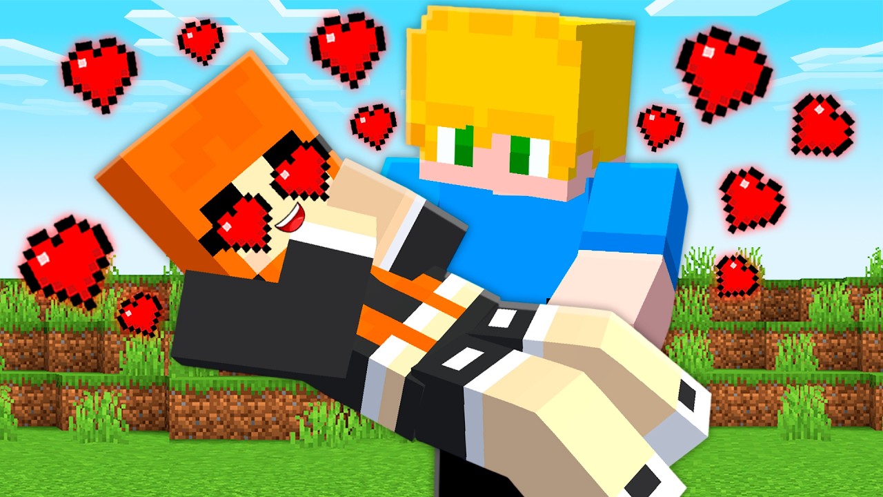 Minha AMIGA se APAIXONOU por MIM no minecraft