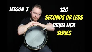Eighth Note Triplet Linear Drum Lick Lesson 7 - Drum Lesson w/ whelandrums