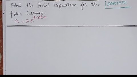 Find the pedal equation for the curve r=a.e^(theta.cot(alpha))