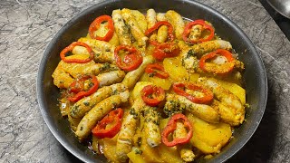 Recette facile / Saucisses de poulet avec légumes / صوصيص الدجاج مع الخضروات سهل و شهي ?