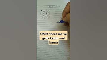 OMR sheet me ye galti kabhi mat karna nhi to ho jaaoge fail #examtips #offineexam #drbarkhagupta