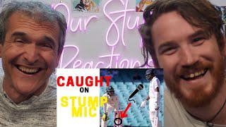 Caught on Stump Mic | FUNNY Conversations of Cricket REACTION!!
