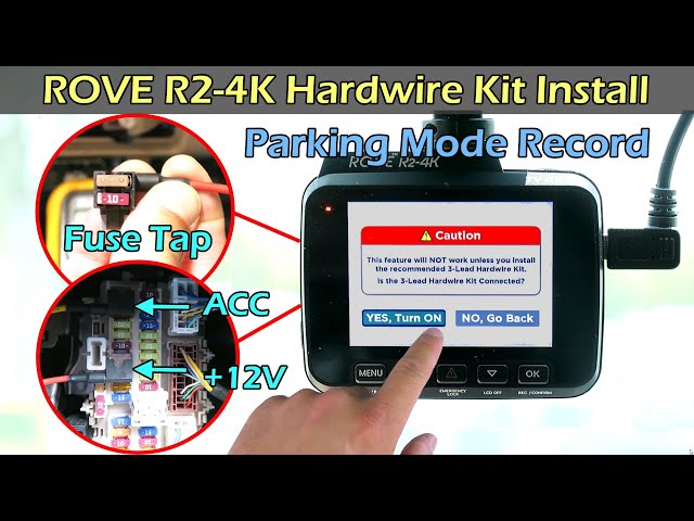 ROVE Dash Cam Hardwire Kit, USB Type C - ROVE R3, R2-4K PRO Dash Cam Models  (C2) 643956741902