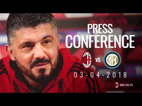 Rino Gattuso's Press Conference on the eve of the derby AC Milan v Inter