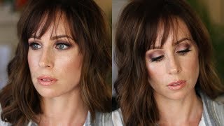 LETS CATCH-UP | SULTRY PURPLE & PEACHY-BRONZE SPRING MAKEUP GRWM