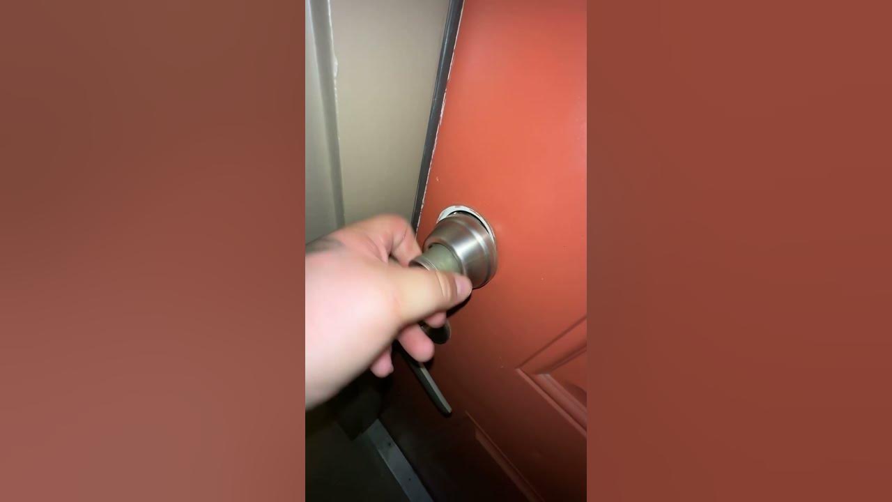 How to drill deadbolt in 10 seconds. YouTube