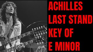 Achilles Last Stand Jam | Led Zeppelin Style Backing Track (E Minor) chords
