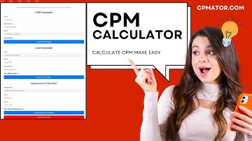 Online CPM Calculator - How to Calculate CPM, And What Is The Formula For CPM (Cost Per Mille)